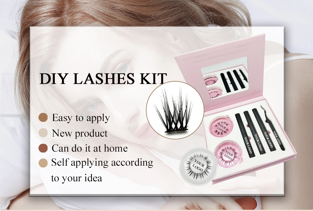 DIY Pre Cut Cluster Lashes Kit Volume Individual Premade Lash Extension Segmented DIY Lash Extension Kit