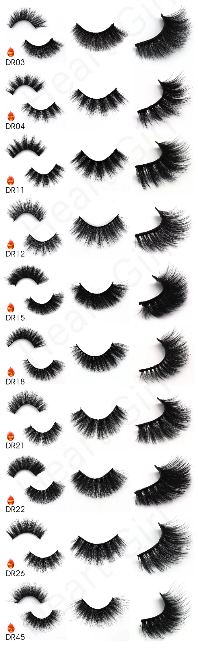 Faux Mink Eyelashes 3D Luxury Mink Lashes Vendor Premium 3D Silk Lashes