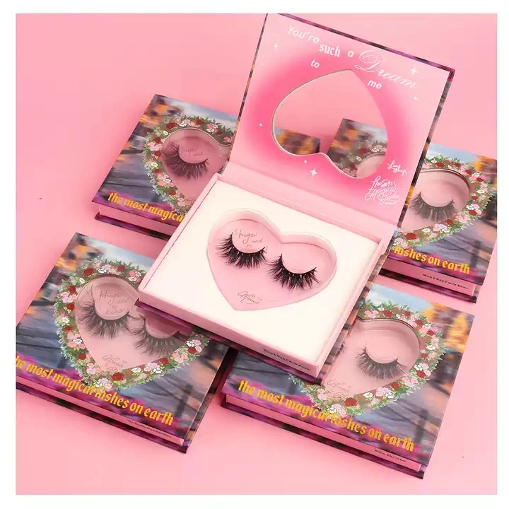 Customized Logo High Quality Paper Eyelashes Packaging Box with Clear Window