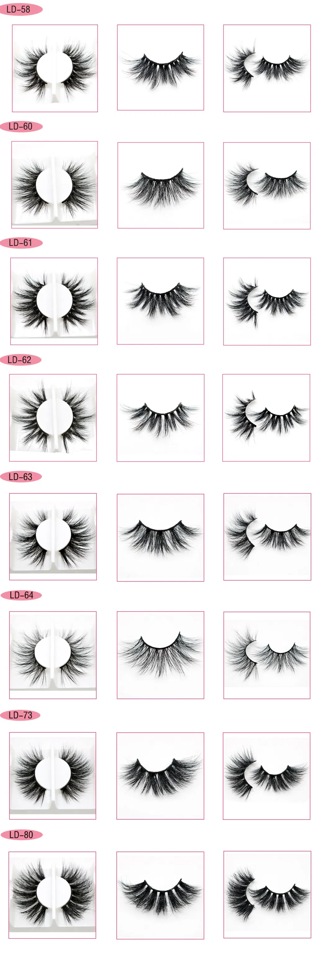 Lashes Eye Bulk Sale Natural Long False Eyelashes Fluffy Wispy Faux 3D Mink Lashes Soft Thick Handmade