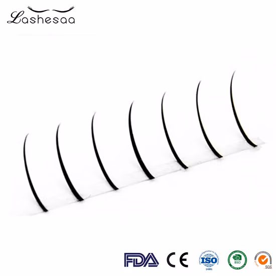 Mengfan Chine Ensemble de cils Fabricants BC Curl Cils de volume en éventail préfabriqués 10d Fans Extension de cils individuels noirs a Formes Cils de cluster de fées