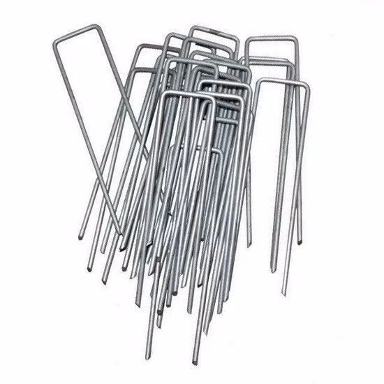 Clou de gazon en forme de U pour jardin, 2,9x100mm, pour gazon artificiel, 100 pièces/sac