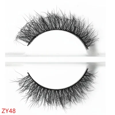 Cils de vison en soie Faux cils moelleux 20mm cils vaporeux complets Volume 8d Faux cils bouclés 1/2/3/5/7 paires Faux cils de vison